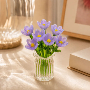 Floria   Miniature   Glass   Flower   Set